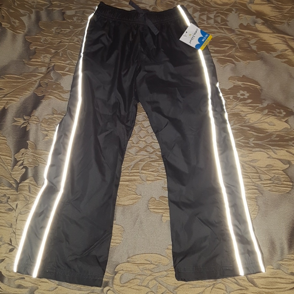 Boys pants reflects light Jumping beans